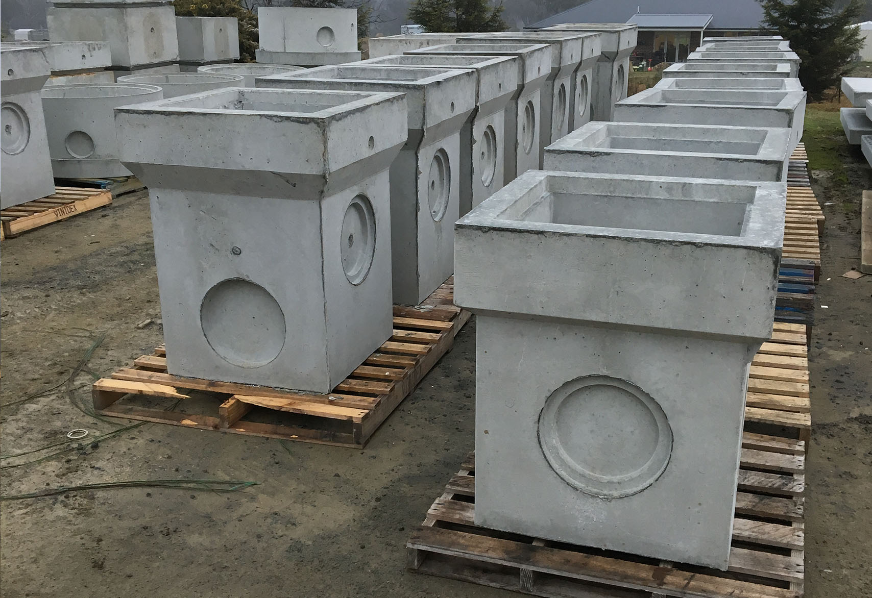 An exclusive range of glass-reinforced concrete (GRC) stormwater pits