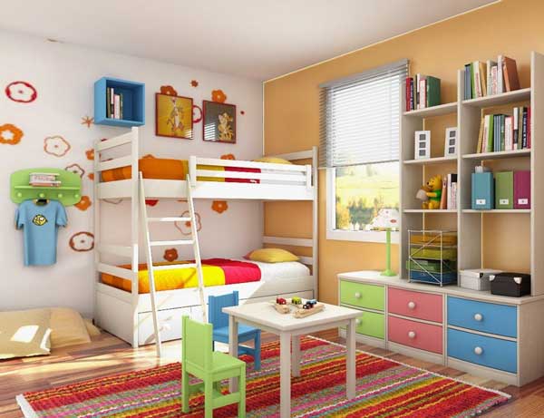 children bunk bed